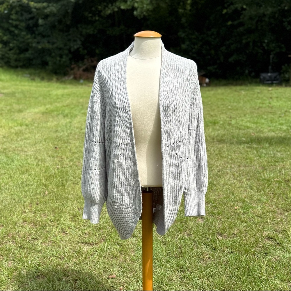 A New Day Cozy Gray Cardigan Size Medium (CWT0002)